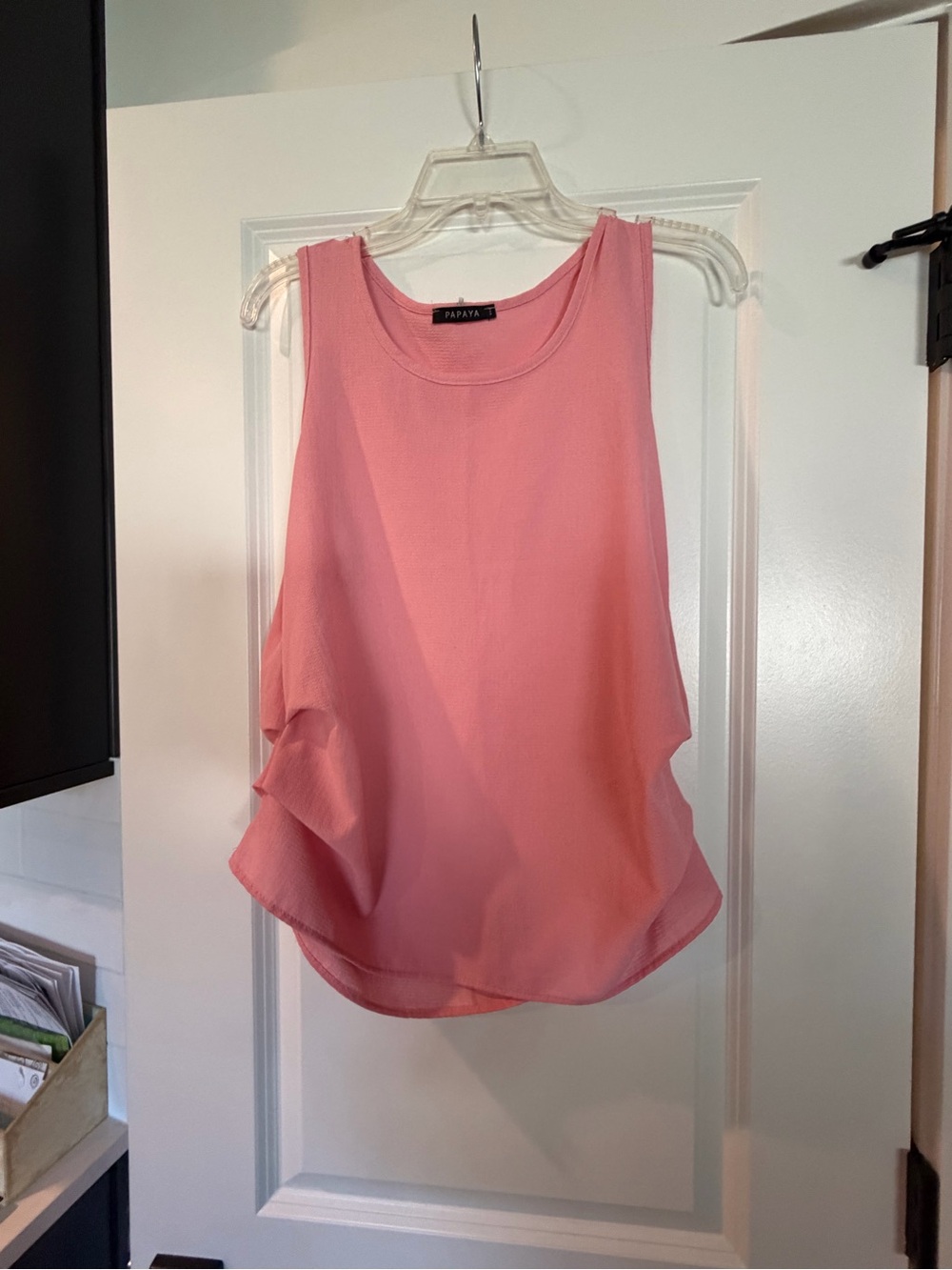 Papaya Sleeveless Pink Blouse – Lightweight & Feminine Size M